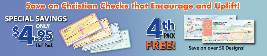 Save on Christian Checks that Encourage and Uplift!