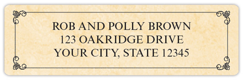 Scroll Address Labels
