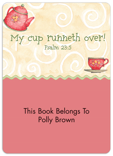 Tea Time Book Plate Labels