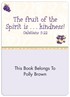 Fruit of the Spirit Book Plate Labels Image 1
