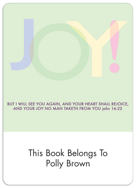 Contemporary Book Plate Labels