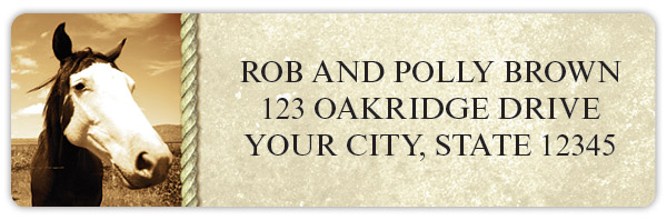 Horse Country Sheet Labels