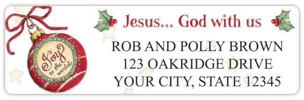 Heart of Christmas Address Labels