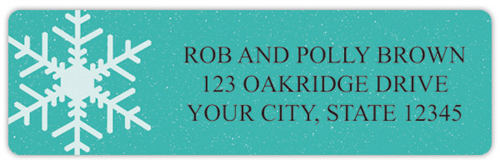 Trendy Snowflake Address Labels