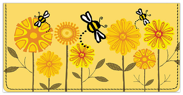 Let It Bee Checkbook Cover