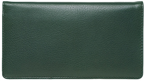 Green Checkbook Cover