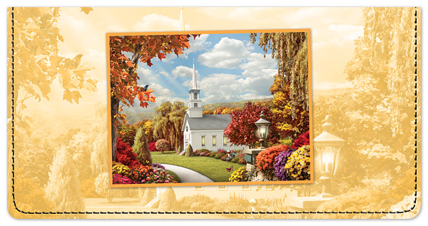 Country Churches Checkbook Cover