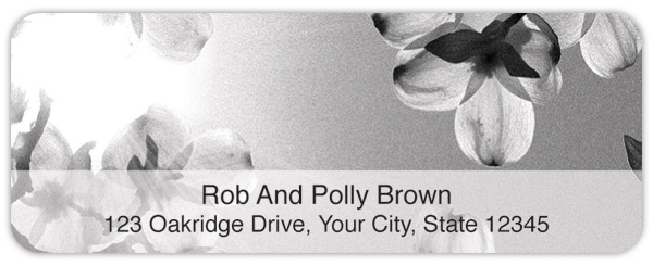 Dramatic Dogwood Address Labels