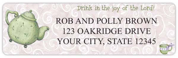 Tea Time Address Labels
