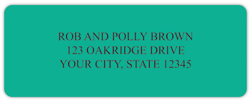 Assorted Colors Address Labels