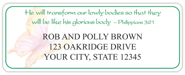 Born Again Address Labels