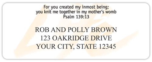 Sanctity of Life Address Labels