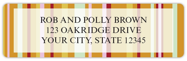 Sassy Stripes Sheet Labels