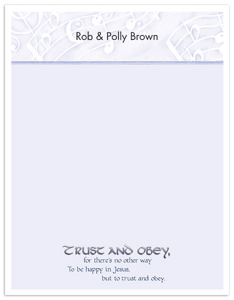 Heavenly Hymns Memo Notepads