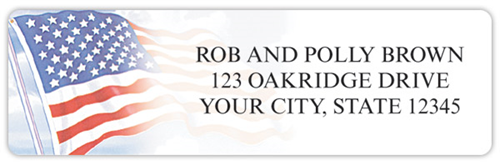 Stars and Stripes Address Labels