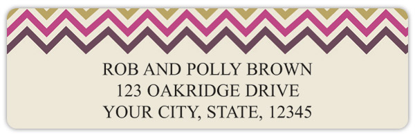 Chevron Address Labels