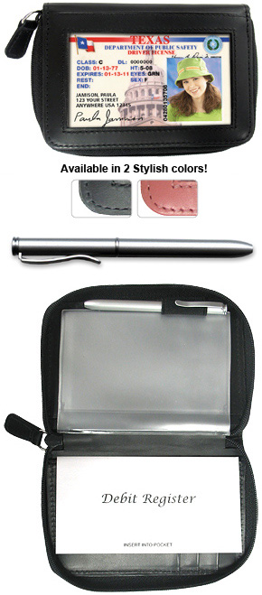 Zippered Debit Caddy