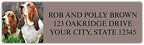 Basset Hound Address Labels