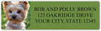 Yorkshire Terrier  Address Labels